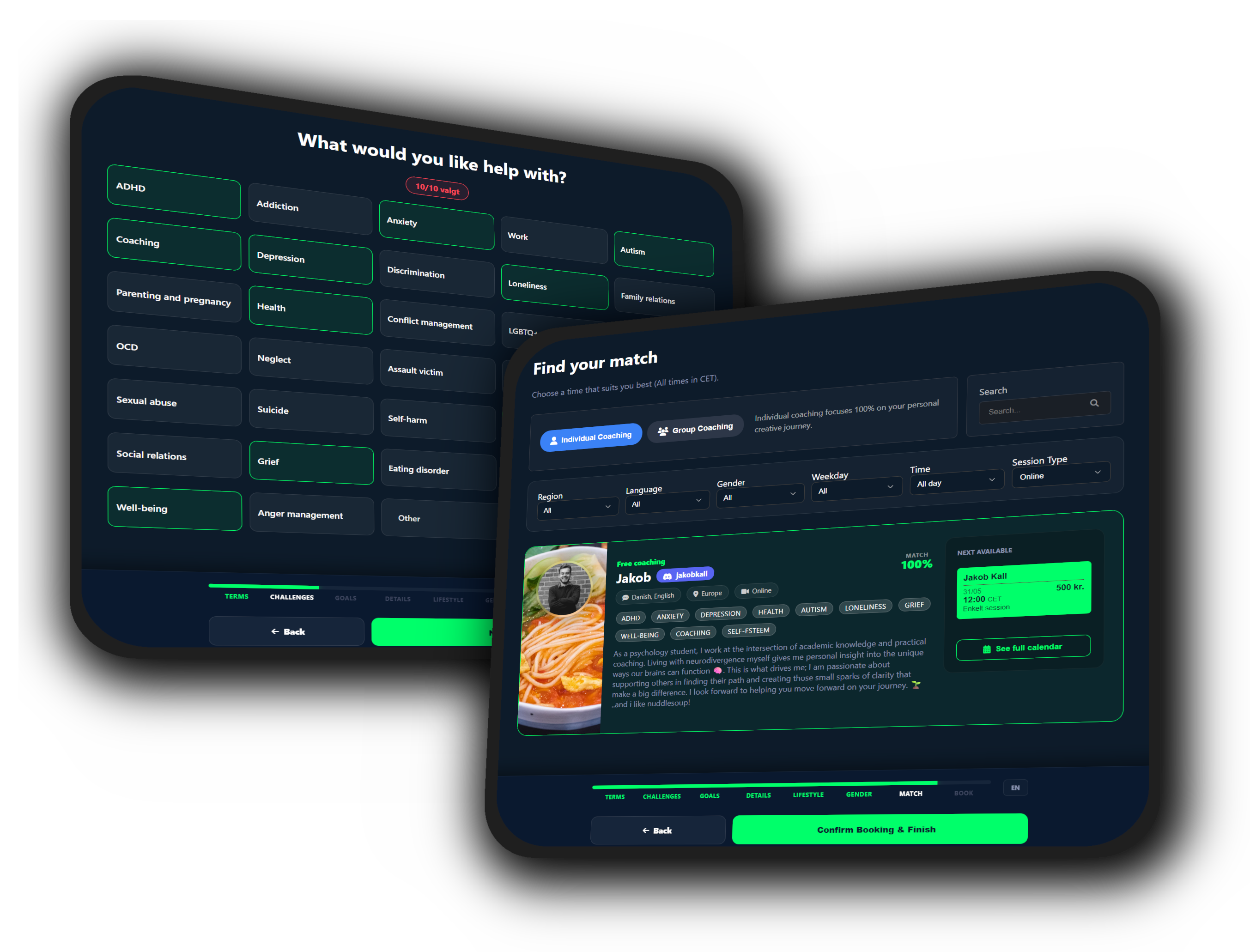 Booking process demo